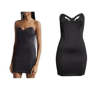 Mother of All dress Skye cutout strapless minidress black size Large L F2731